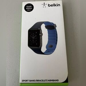 BRAND NEW 38MM BELKIN SPORT BAND/BRACELET/ARMBAND MARINA BLUE FOR APPLE WATCH